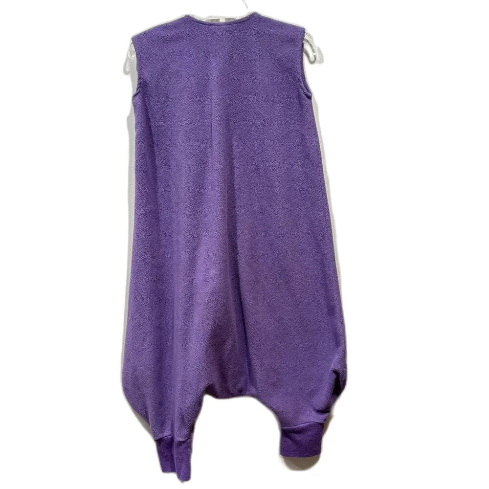 HALO SleepSack Wearable Blanket Fleece Purple Fairy Embroidered Toddler 2-3T